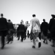 Crowd Of Businessmen On Their Way To Work